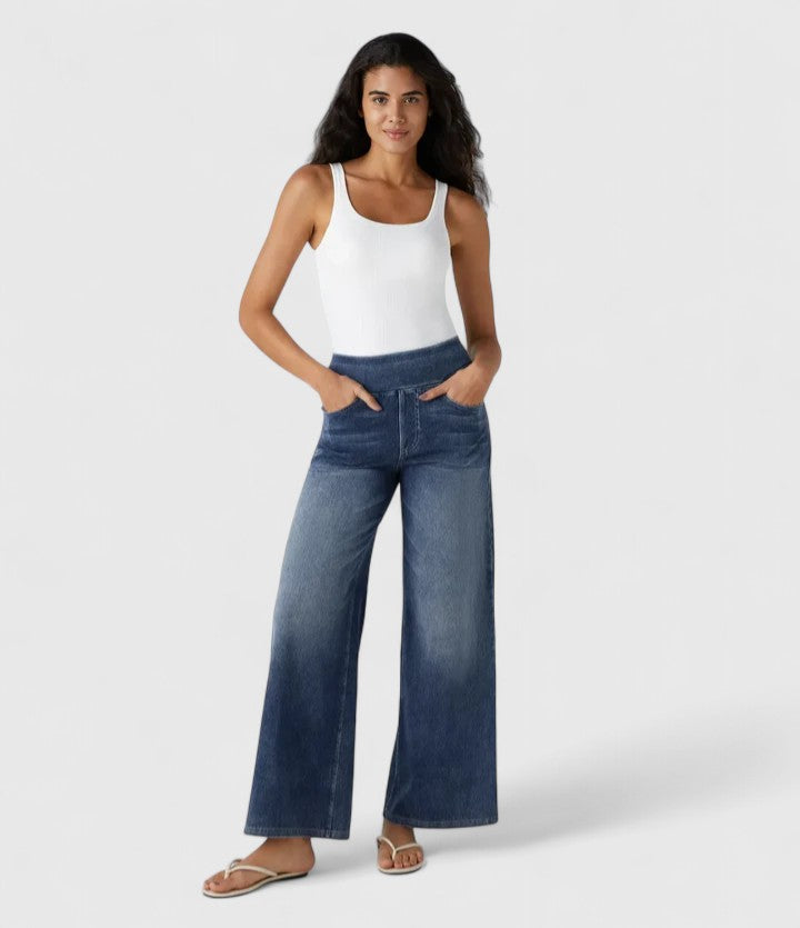 Leticia - Wide-Leg Denim Pants for Effortless Confidence