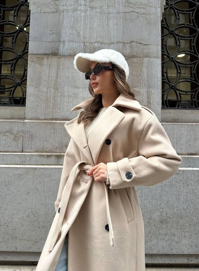 Arielle - Timeless Long Coat for Effortless Sophistication