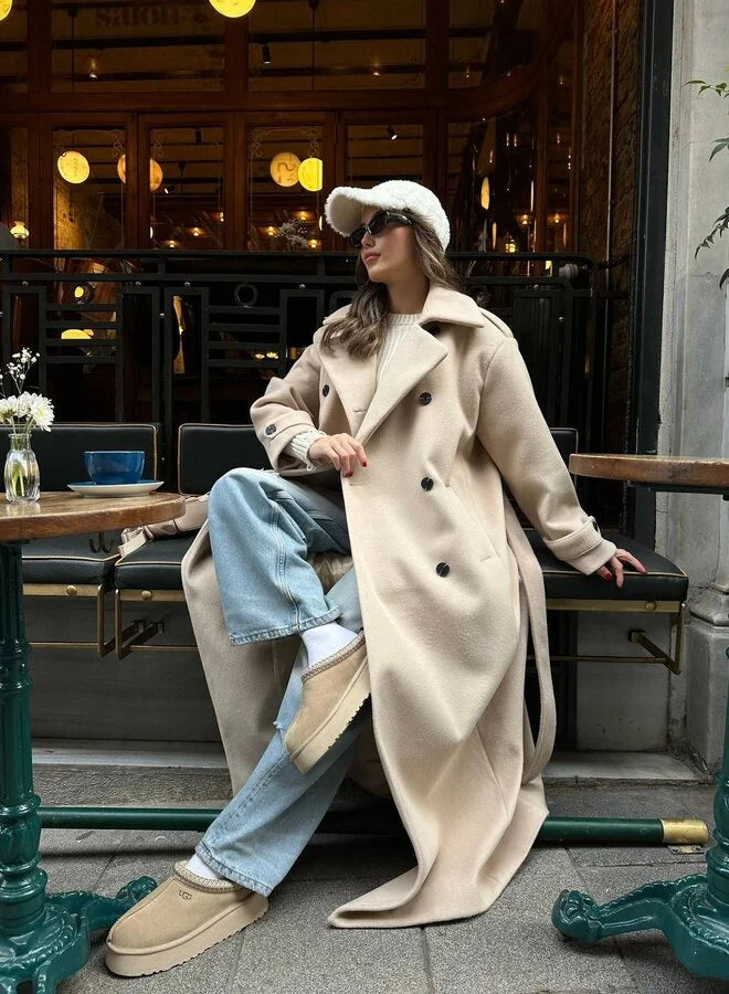 Arielle - Timeless Long Coat for Effortless Sophistication
