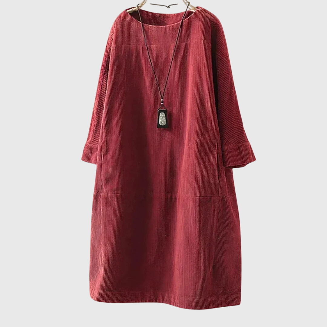 Beatrice – Relaxed Midi Dress for Timeless Everyday Elegance