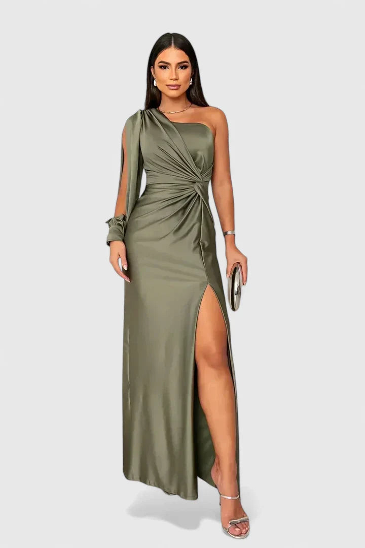 Hannah – Elegant One-Shoulder Maxi Dress for Unforgettable Evenings