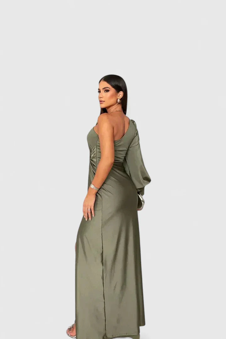Hannah – Elegant One-Shoulder Maxi Dress for Unforgettable Evenings