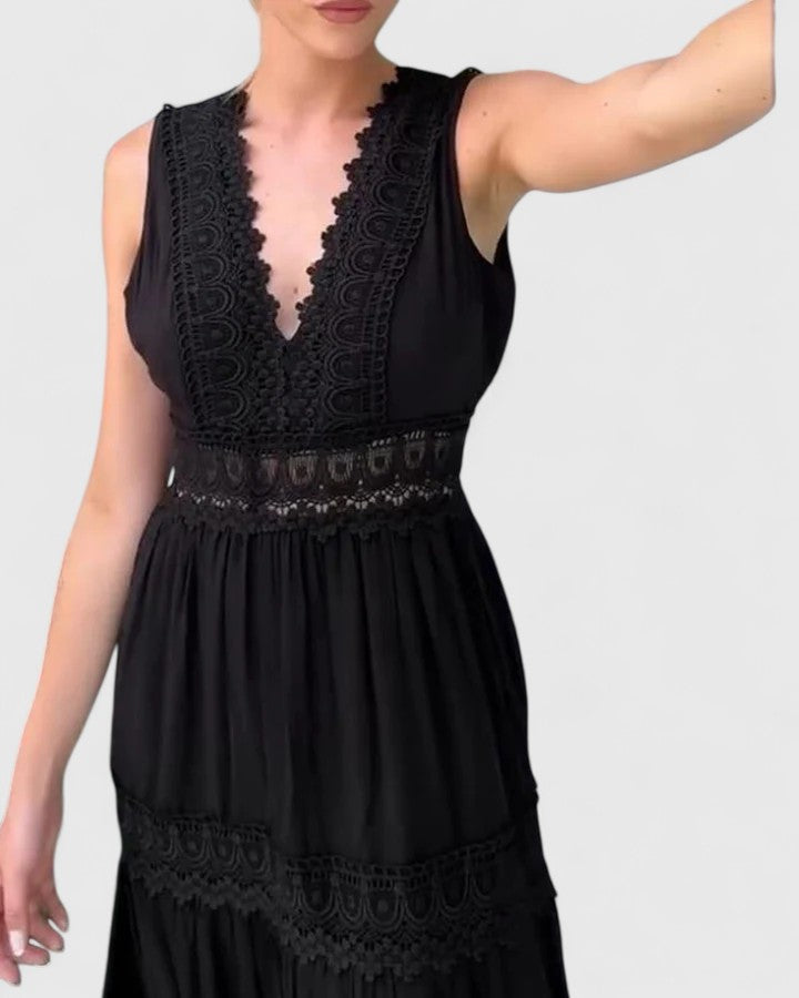 Clara – Elegant Midi Dress for Effortless Feminine Grace