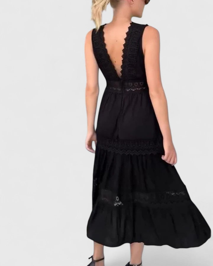 Clara – Elegant Midi Dress for Effortless Feminine Grace