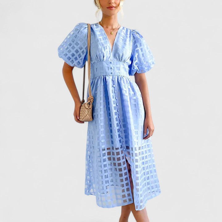 Madeline – Elegant Midi Dress for Modern Sophistication