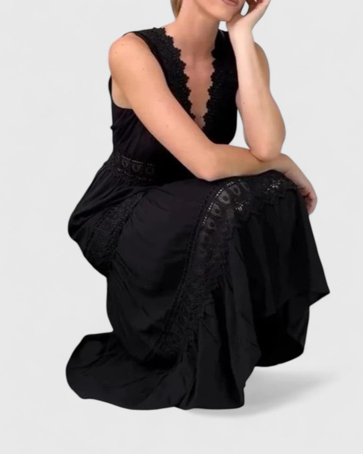 Clara – Elegant Midi Dress for Effortless Feminine Grace