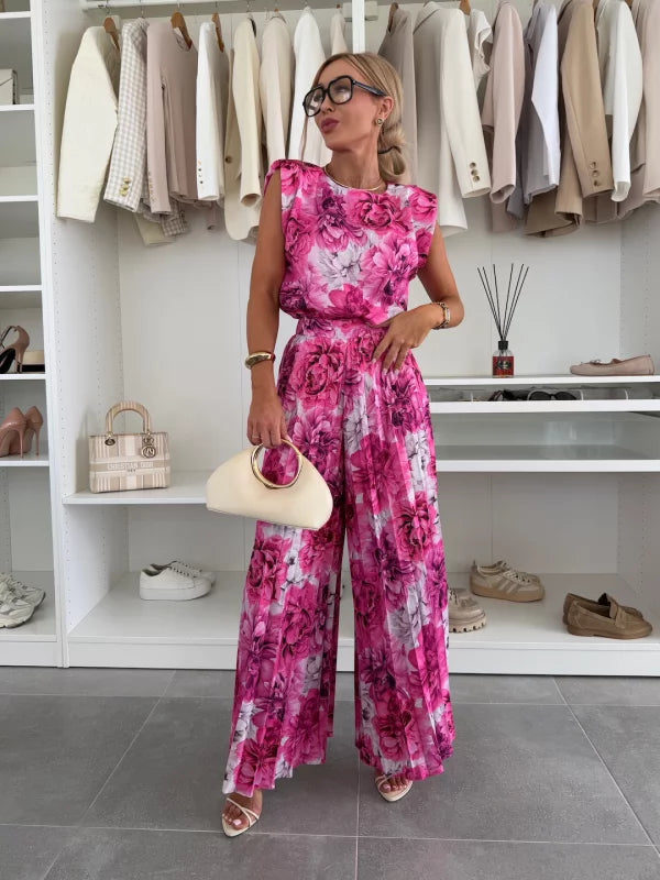 Lucy - Elegant Pleated Two-Piece Set for Effortless Sophistication