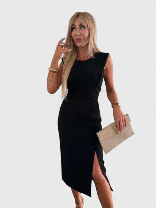 Samantha – Elegant Midi Dress for Timeless Sophistication