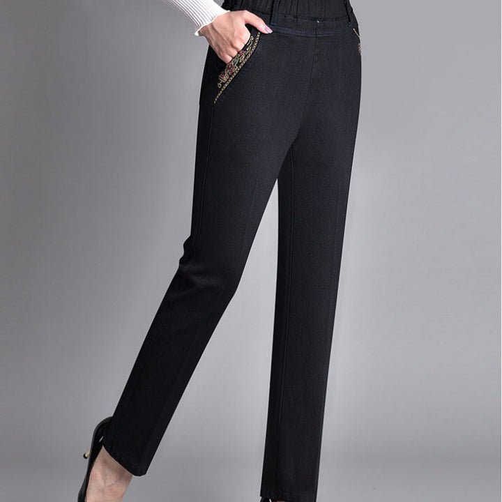 Charlie - Elasticated Midwash Jeans for Effortless Confidence