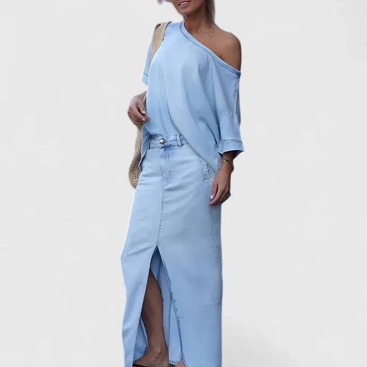 Mia – Classic Maxi Skirt for Effortless Everyday Style
