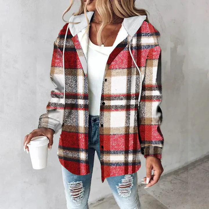 Daniela - Cozy Plaid Jacket for Effortless Everyday Warmth